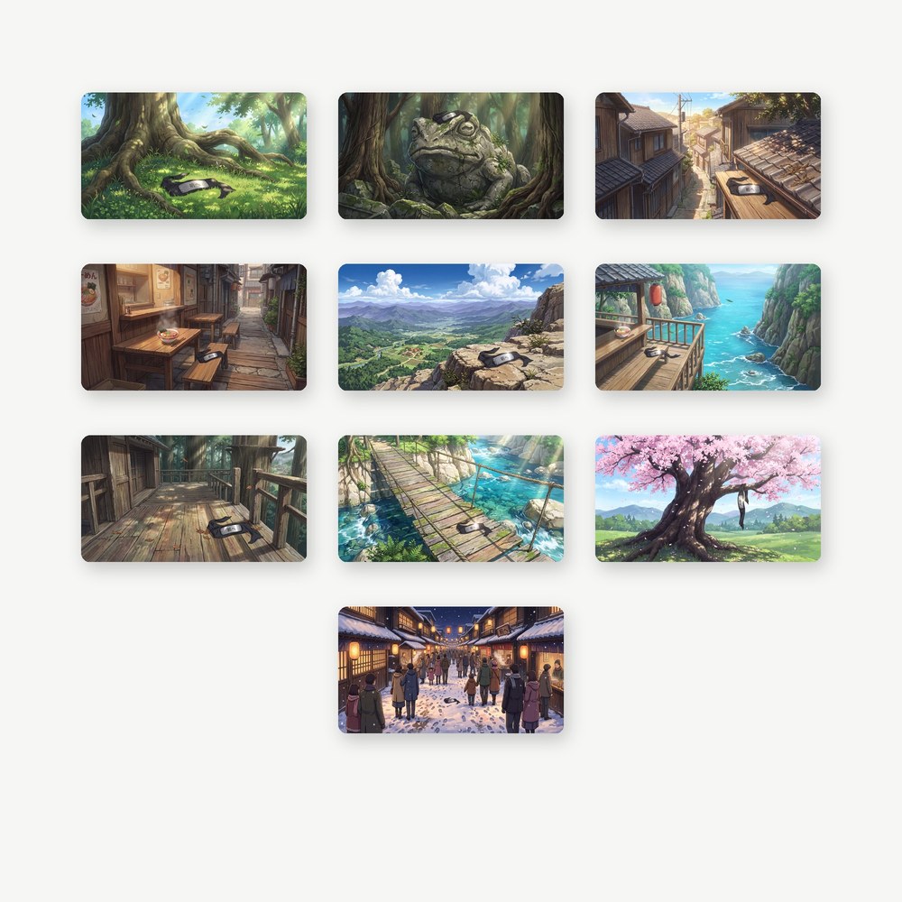 Los diez fondos horizontales de Headband Wallpaper Pack